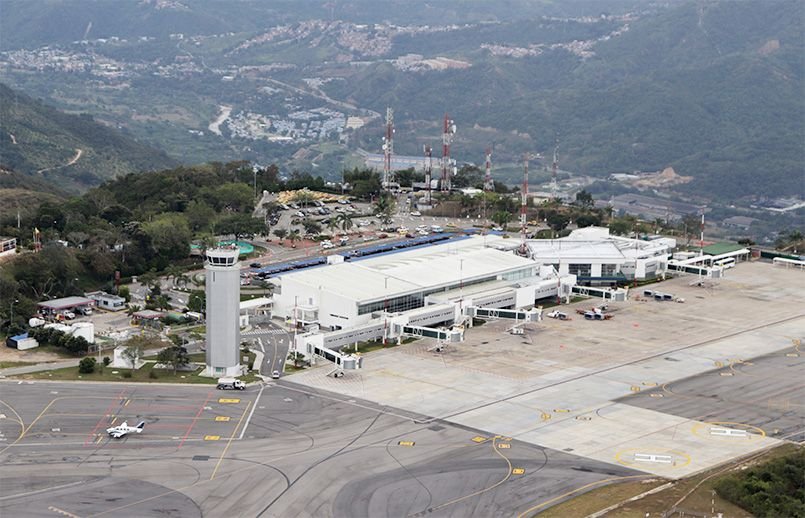 Vista aérea aeropuerto
